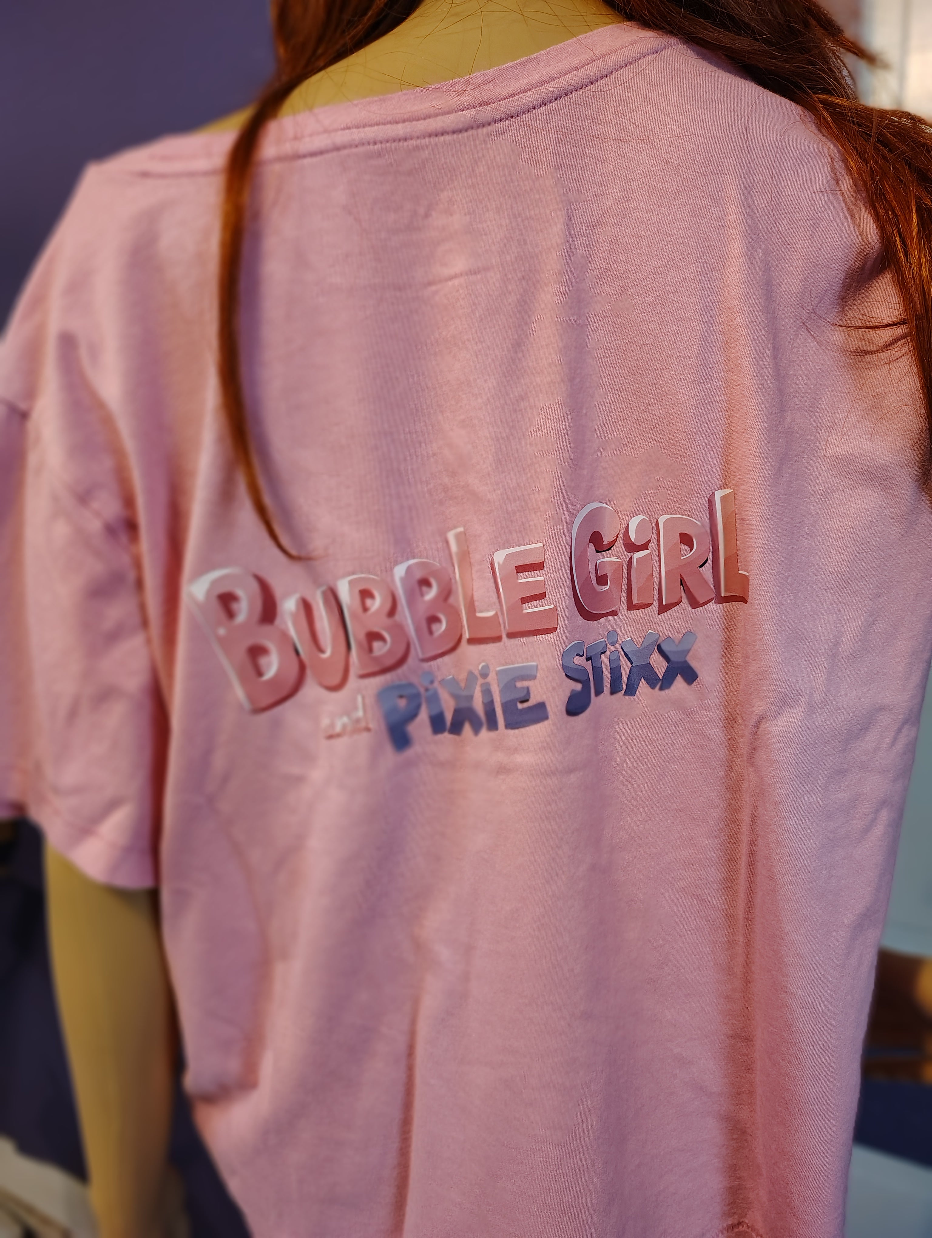 Bubble Girl and Pixie Stixx - Pink T Shirt