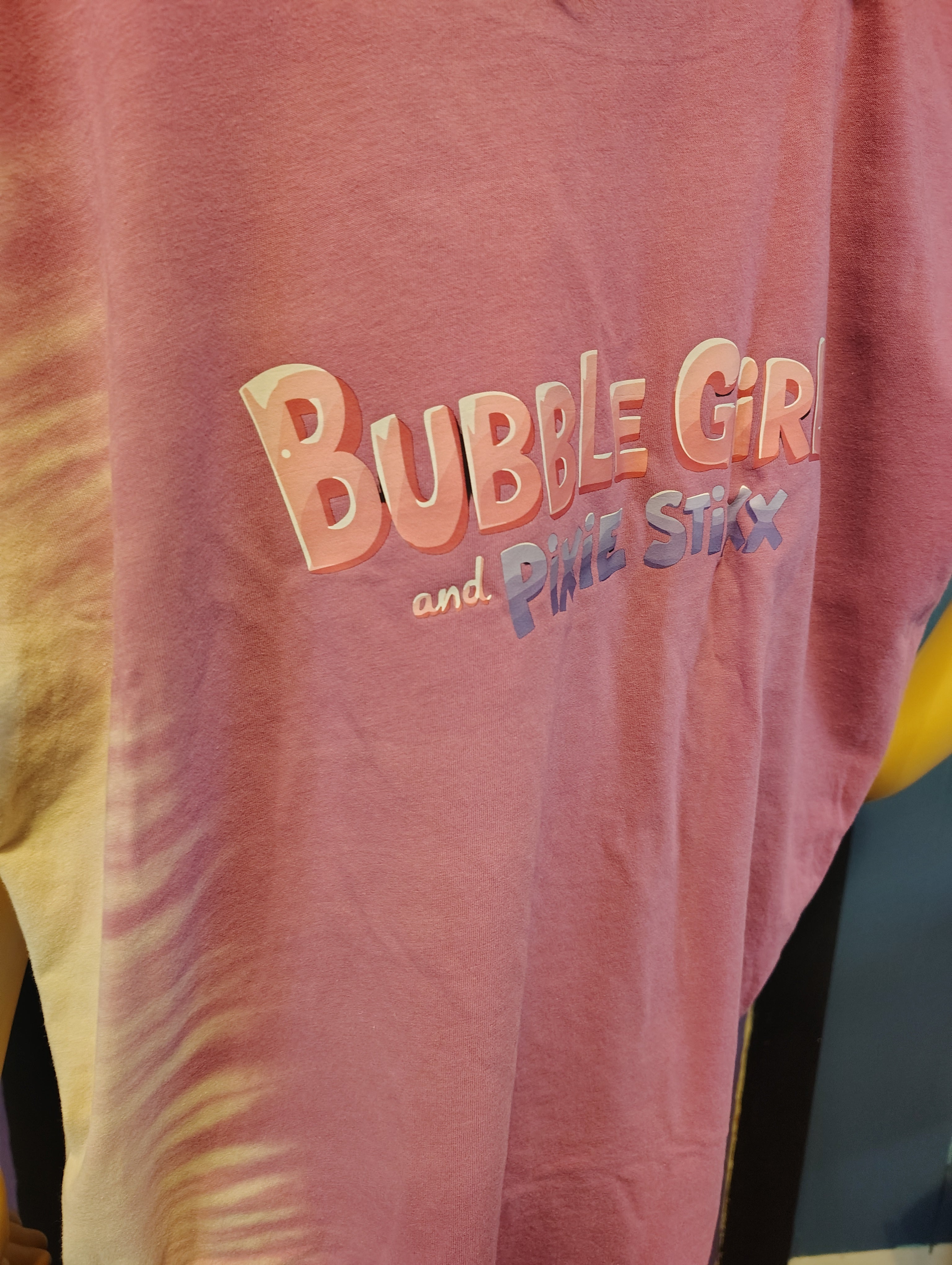 Bubble Girl and Pixie Stixx - Pink Tye Die Fade T Shirt