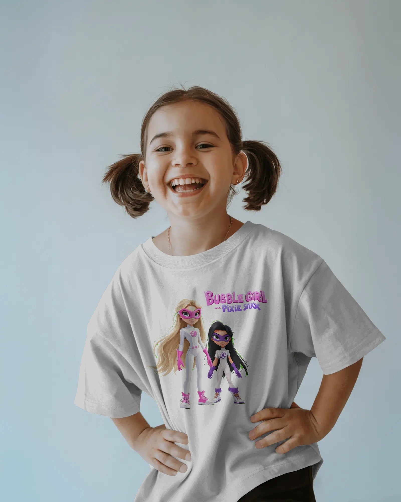 Bubble Girl & Pixie Stixx - Youth White Tee